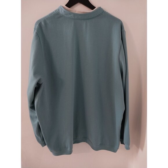 BLAIR Sweater Cardigan Blue Button Front Embroidered Sz 2XL - Picture 2 of 12